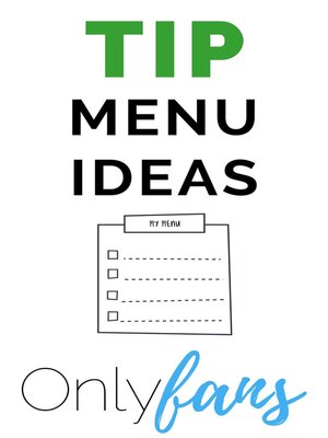 cover image of Onlyfans Tip Menu Ideas